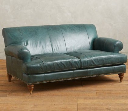 Leather Willoughby Settee