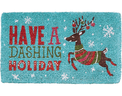 Dashing Reindeer Holiday Doormat