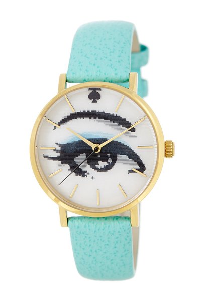 Kate Spade Metro Holographic Turquoise Watch