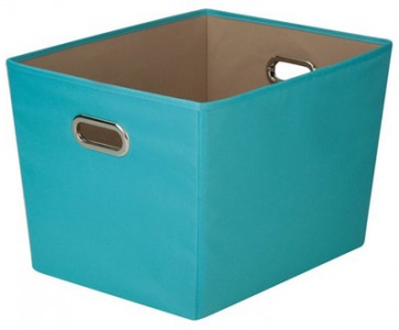 Large Aqua Storage Bin | Everything Turquoise