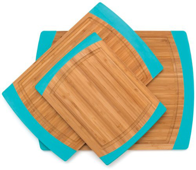 Non-Slip Cutting Boards with Silicone Edges