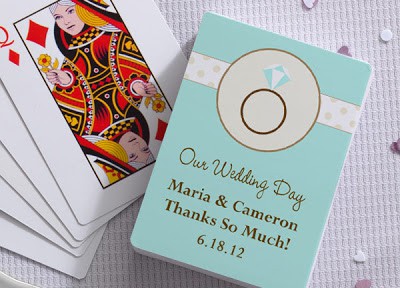 Wedding Ring Personalized Playing Cards