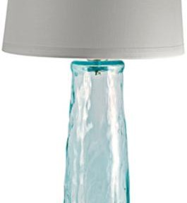 Clear Waterfall Recycled Glass Table Lamp