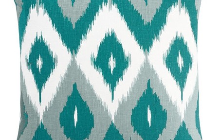 DwellStudio Diamond Ikat Azure Pillow