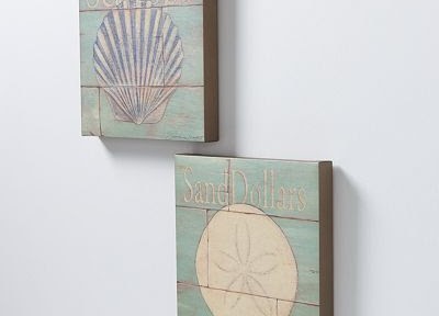 2-pc. Sand Dollars & Scallops Wall Art Set