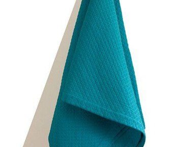 Aqua Marine Quilted Throw by India Rose