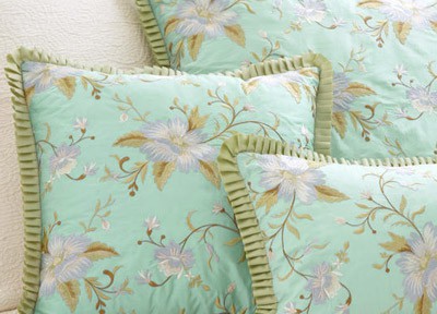 Pine Cone Hill Marie Aqua Silk Pillow