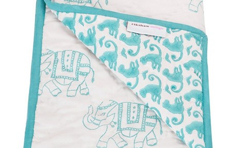 Rikshaw Design Taj Aqua Baby Blanket