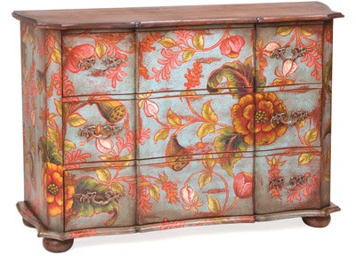 Duchess Chest in Misty Aqua Floral