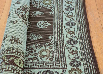 Reclaimed Teal Oriental Rug