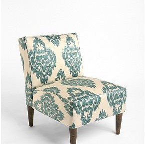 Turquoise Slipper Chair