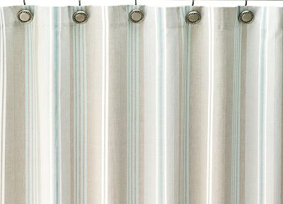 Tiburon Striped Shower Curtain