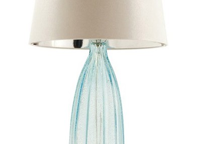 Arteriors Bexley Aqua Glass Lamp