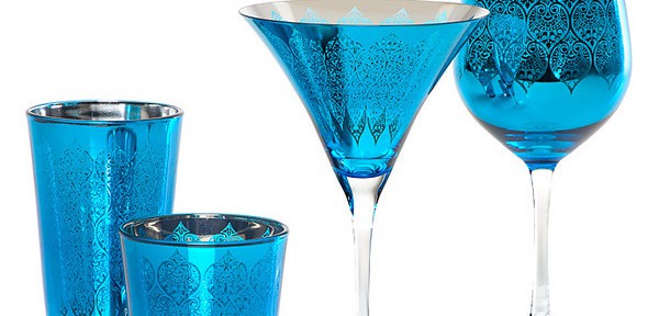 Peacock Set of 4 Puccini Glassware