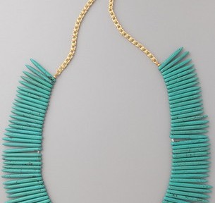 Kenneth Jay Lane Turquoise Stick Necklace