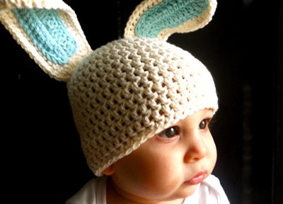 Easter Bunny Crocheted Hat