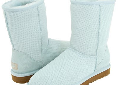 UGG Classic Short Perf Bleached Aqua Boot