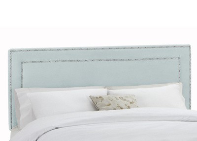 Upholstered Nail Button Border Headboard