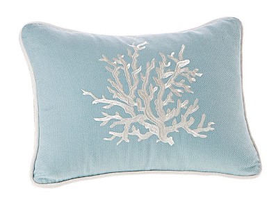 Harbor House Coastline Aqua Decorative Pillow