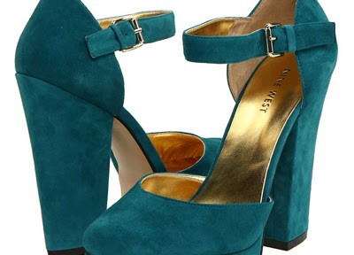 Nine West Turquoise Suede Aroundtown Pumps