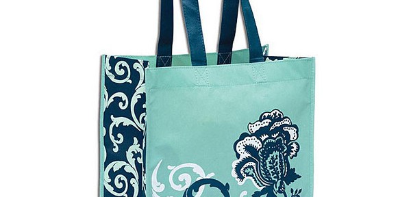 Azure Blooms Tote Bag