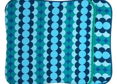 Jonathan Adler Blue Circles Print Laptop Sleeve