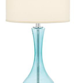 Blue Martini Glass Table Lamp