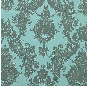 Aqua Grey Damsel Wall Paper