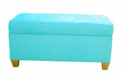 Teen Strorge Bench Microsuede Azura