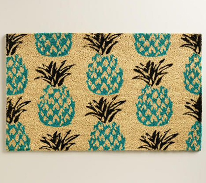 Blue Pineapple Doormat