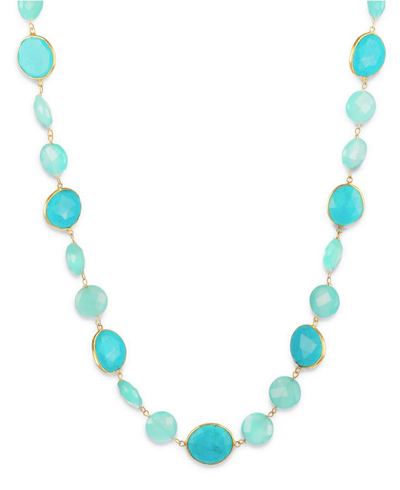 Chalcedony and Turquoise Necklace