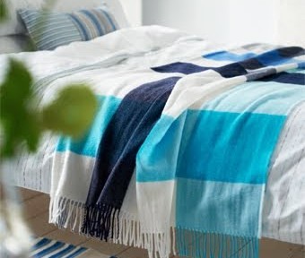 Designers Guild Brera Scacco Indigo Blanket