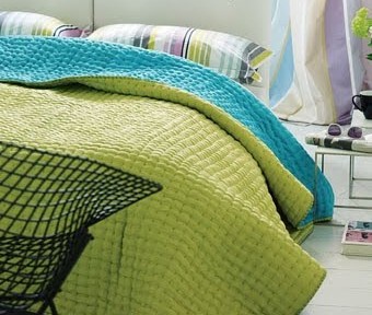 Designers Guild Chenevard Turquoise & Pistachio Quilt