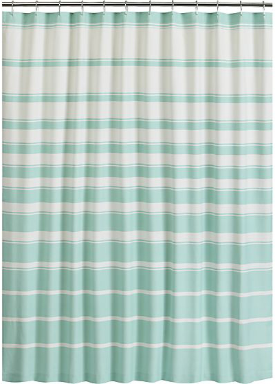 Hampton Stripe Seafoam Shower Curtain