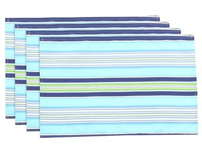 Getaway Stripe Ocean Lined Placemat (Set of 4)