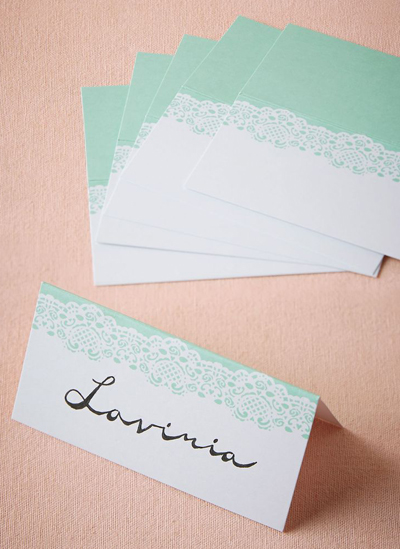 Minted Lace Place Cards