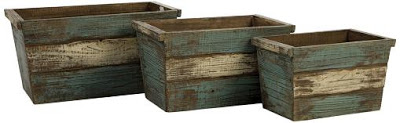 Set of 3 Northfork Wood Storage Bins