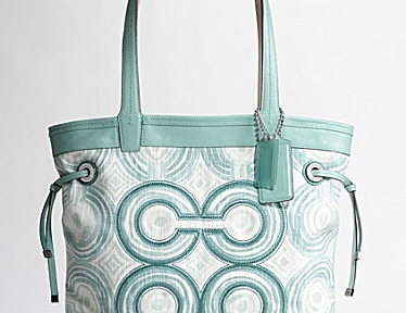 Coach Audrey Opa Swirl Leigh Slim Tie Tote