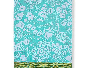 Tracy Reese “Sweet Poppy” Mint Beach Towel