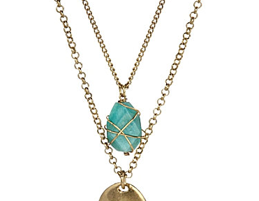 Kenneth Cole New York “Urban Turquoise” Pendant Necklace Set