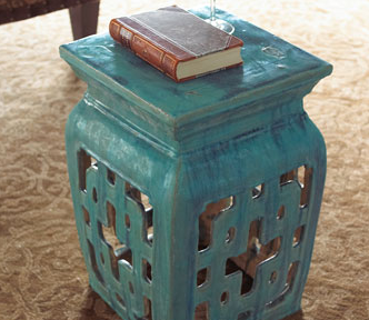 Turquoise Garden Seat