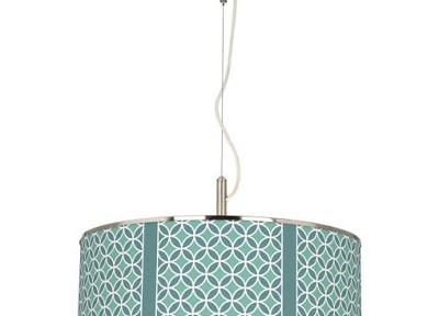 Aqua Rings Giclee Glow 20″ Wide Pendant Light