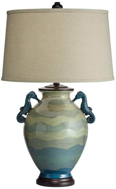 Kichler Lyric Hand-Painted Seahorse Table Lamp – Everything Turquoise
