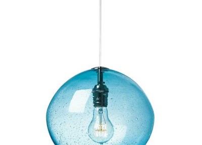 LBL Isla Aqua with Satin Nickel 9 3/4″ Wide Pendant Light