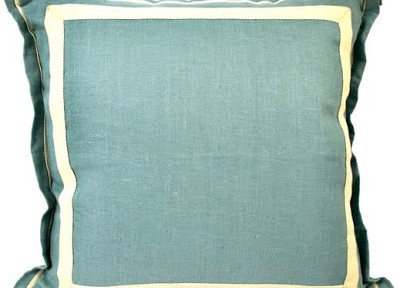 Ice Linen Pillow with Natural Twill Tape