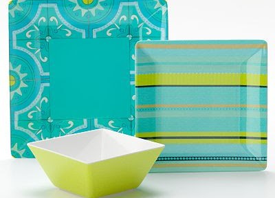 Bobby Flay Outdoor Turquoise Dinnerware Collection