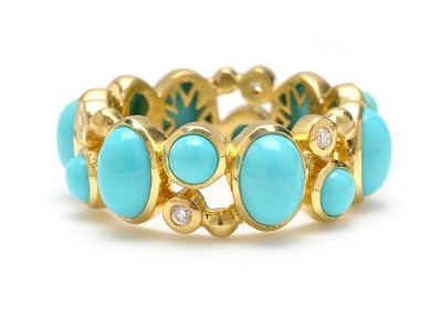 Madeleine Ring in Turquoise