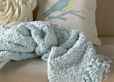 Blissliving Home Temi Throw in Whisper Blue