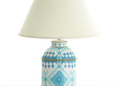 Ikat Tea Caddy Lamp