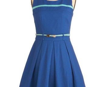 Striped Bluebird Dress